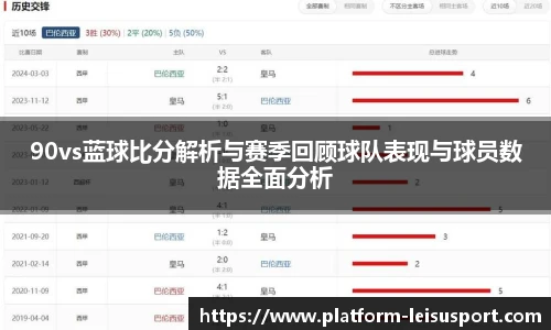 90vs蓝球比分解析与赛季回顾球队表现与球员数据全面分析